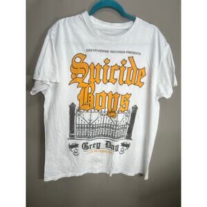 $uicideboys White Grey Day Tour Merch Band Rock Y2K Streetwear Grunge Sz L